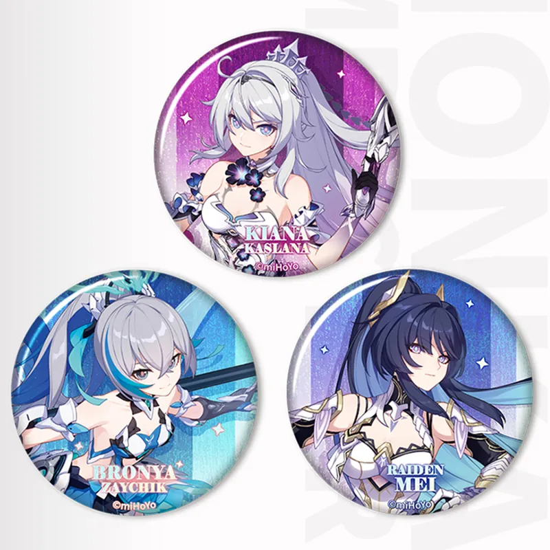 MIHOYO Collapsing Character Illustration Collection Horse Bit Iron Badge Chiyana Yabu Bronya IP Merch-2
