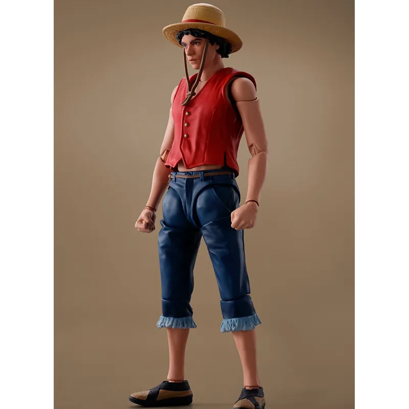 BANDAI S.H.Figuarts Monkey D. Luffy Netflix Original Series One Piece Action Figures 14.5cm-2