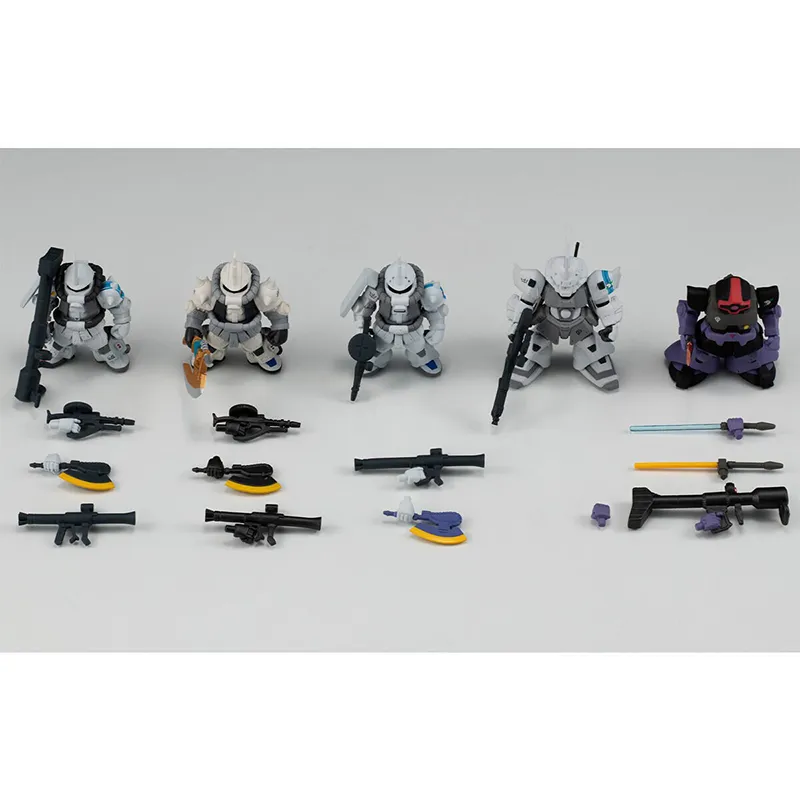 BANDAI Gundam Character FW Gundam Grand Assembly Deepened Edition Solomon White Wolf Set Assembled Models 5.5cm-2