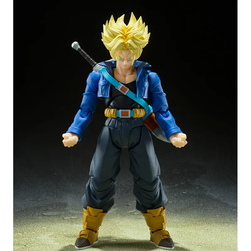 BANDAI S.H.Figuarts Dragon Ball Z Trunks Super Saiyan The Youth From The Future Action Figures 14cm-6