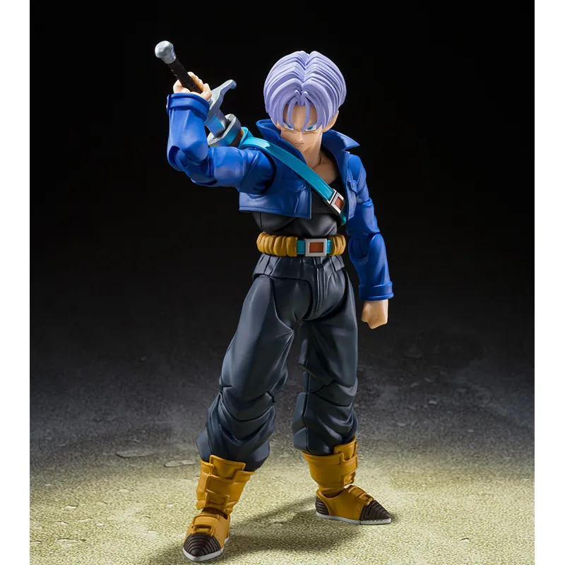 BANDAI S.H.Figuarts Dragon Ball Z Trunks Super Saiyan The Youth From The Future Action Figures 14cm-5