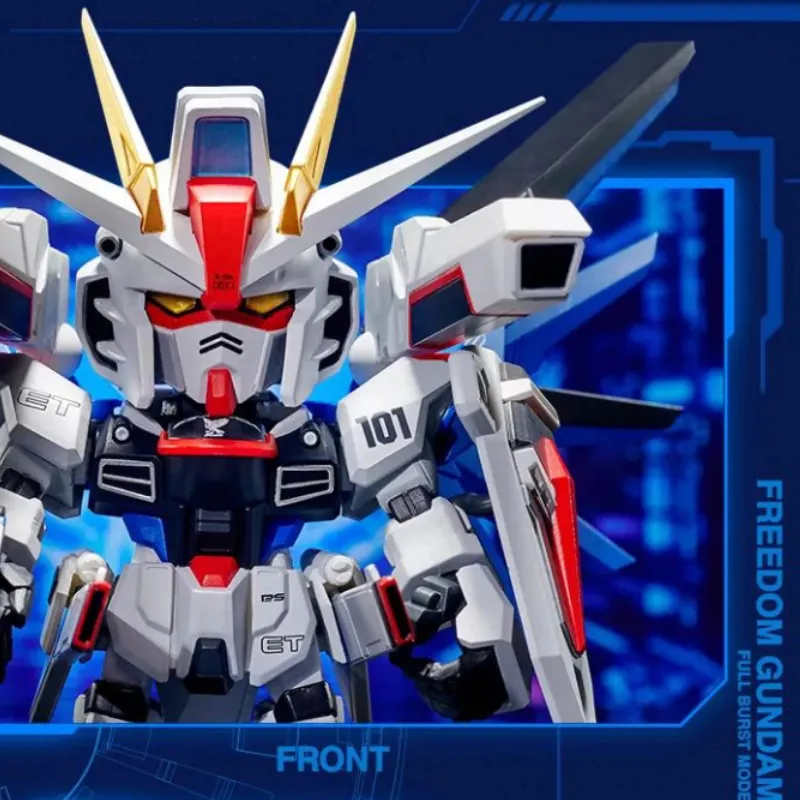 BANDAI Freedom Gundam QMSV Mini FULL BURST MODE Assembled Models-4
