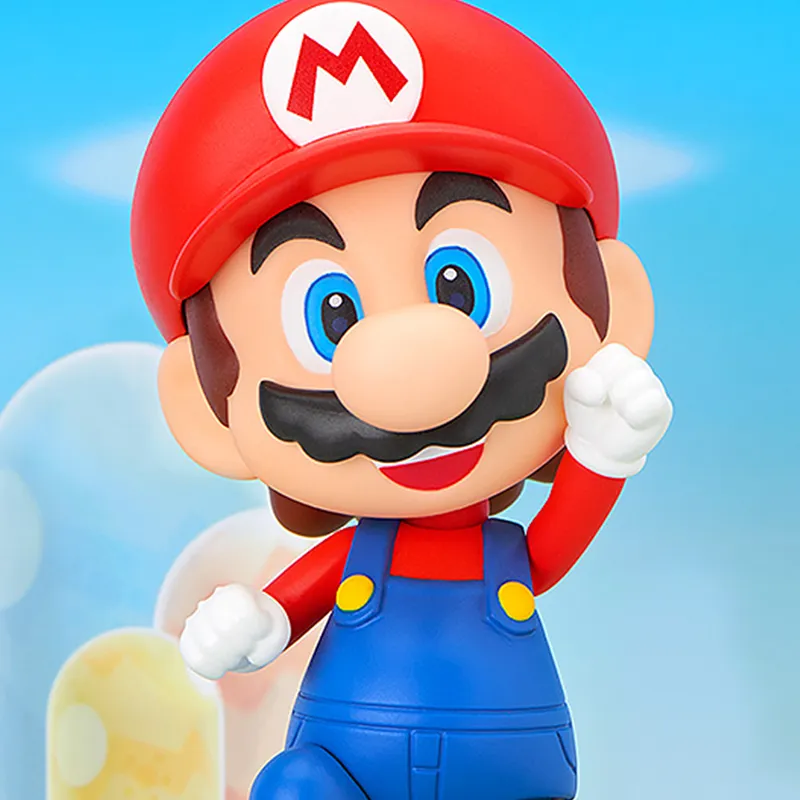 GSC Mario Nendoroid Super Mario Reissued Version Chibi Figures 10cm-2