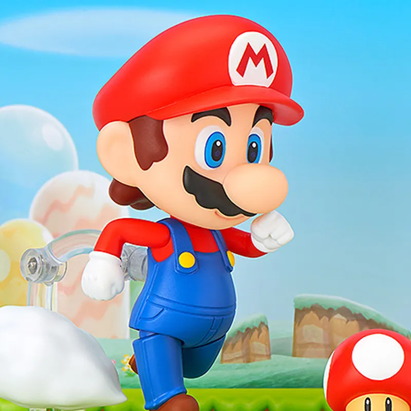 GSC Mario Nendoroid Super Mario Reissued Version Chibi Figures 10cm-1
