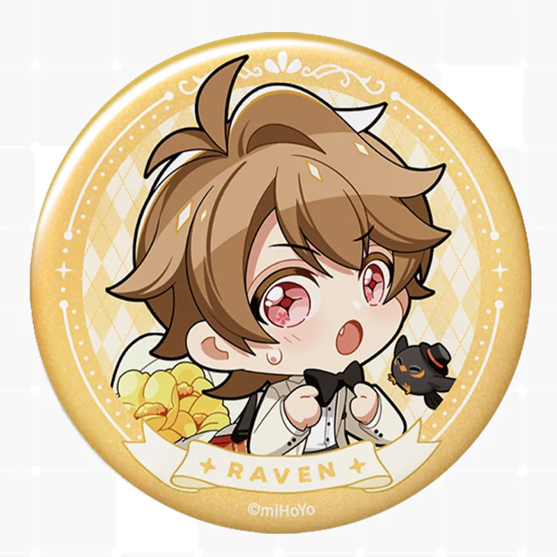 MIHOYO Tears Of Themis Qinyuan Invitation Collection Chibi Tinplate Badge IP Merch-2