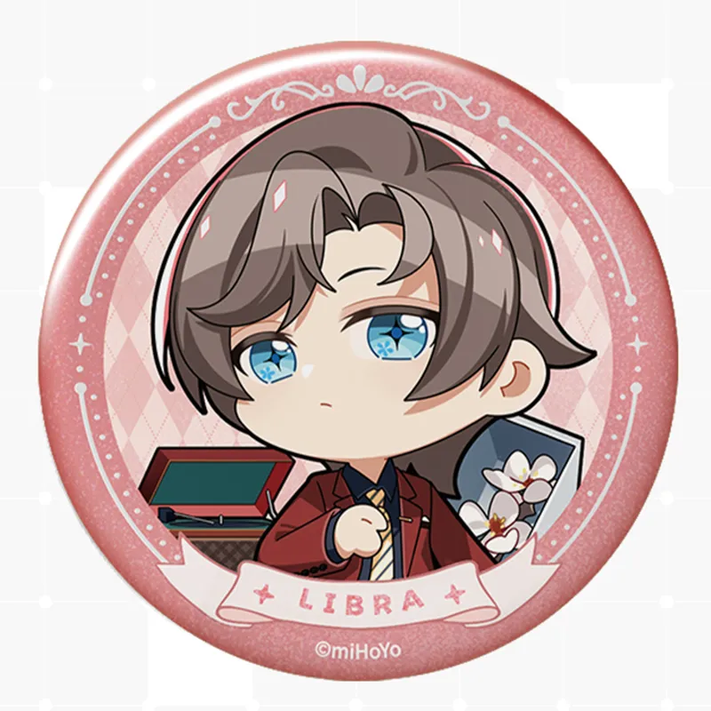 MIHOYO Tears Of Themis Qinyuan Invitation Collection Chibi Tinplate Badge IP Merch-3