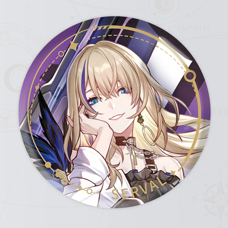 MIHOYO Collapsing Character Star Rail Character Illustration Collection Tinplate Badge Path Of Intellect IP Merch-4