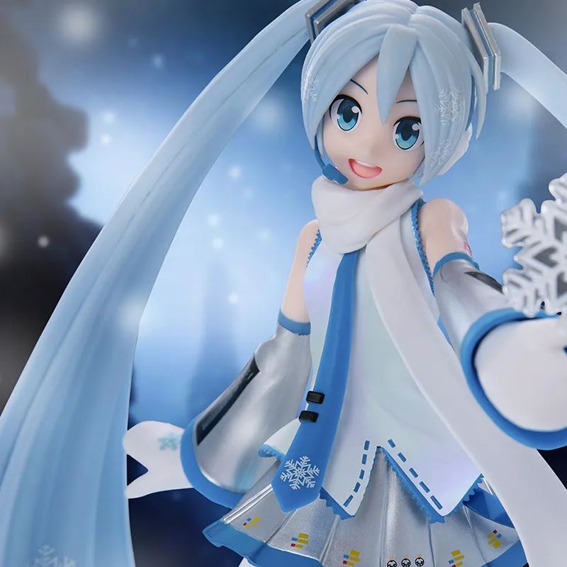 SEGA Hatsune Miku Luminasta VOCALOID Snow Miku SKY TOWN Bonus Gifts 22cm-4