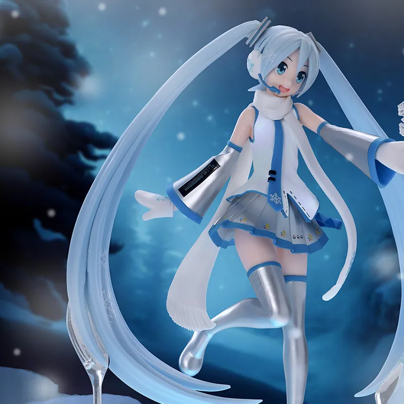 SEGA Hatsune Miku Luminasta VOCALOID Snow Miku SKY TOWN Bonus Gifts 22cm-3