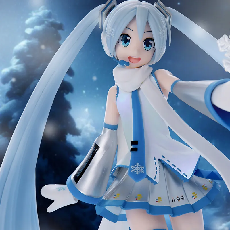 SEGA Hatsune Miku Luminasta VOCALOID Snow Miku SKY TOWN Bonus Gifts 22cm-2