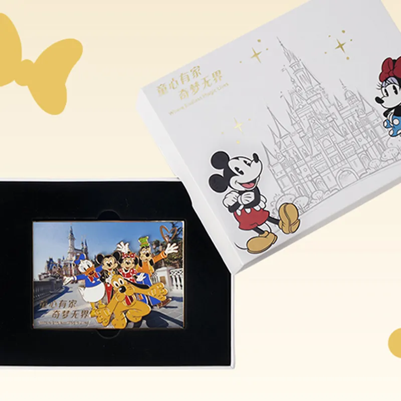 Disney Mickey Mouse And Friends With Castle Greeting Card Commemoration Badge IP Merch-2