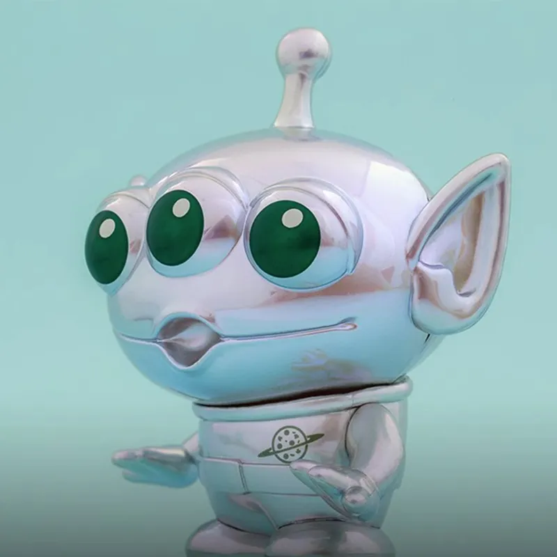 Hot Toys Alien Toy Story Iridescent Metal Chibi Figures 10cm-2