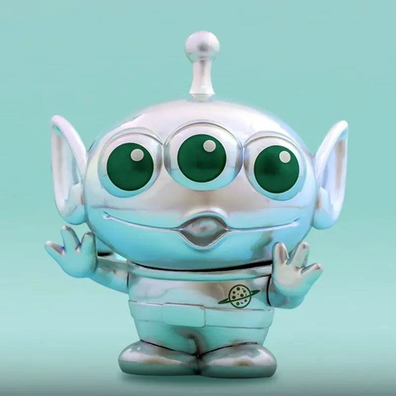 Hot Toys Alien Toy Story Iridescent Metal Chibi Figures 10cm-3