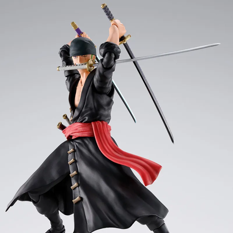 BANDAI S.H.Figuarts Roronoa Zoro One Piece Conquest Of The Ghost Island Scale Figures 15cm-2