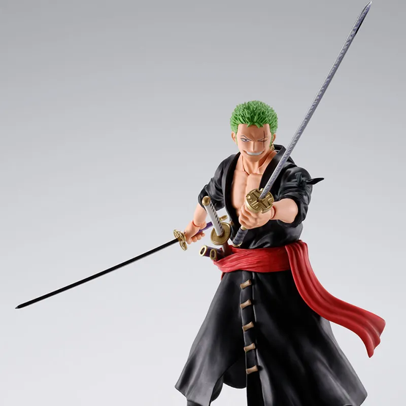 BANDAI S.H.Figuarts Roronoa Zoro One Piece Conquest Of The Ghost Island Scale Figures 15cm-1