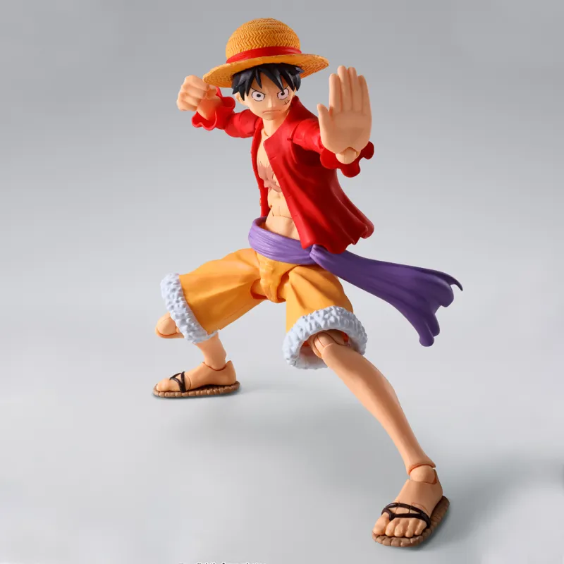 BANDAI S.H.Figuarts Monkey D. Luffy One Piece Conquest Of The Ghost Island Scale Figures 14.5cm-4