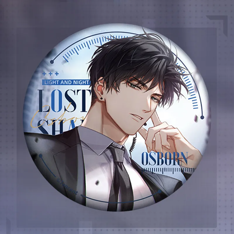 The Love Of Light And Night Osborn Evan Sariel Jesse Charlie Su Tinplate Badge Fourth Edition IP Merch-6