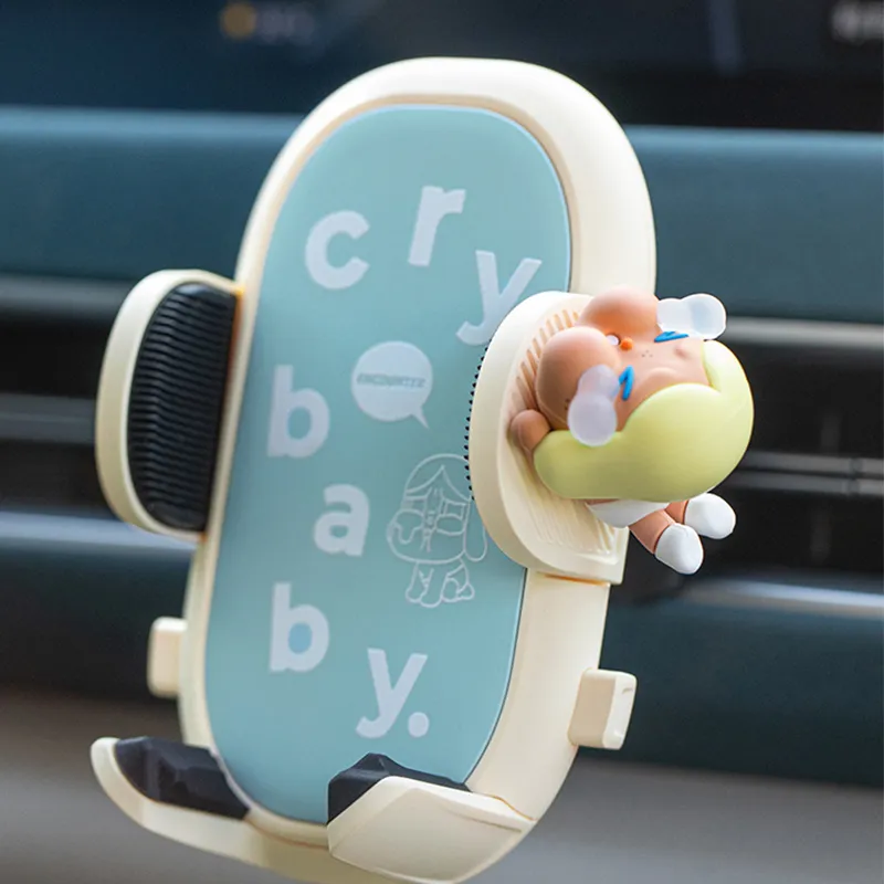 POP MART CRYBABY Encounter Yourself Collection Car Mount Stand Trend Based Products-5