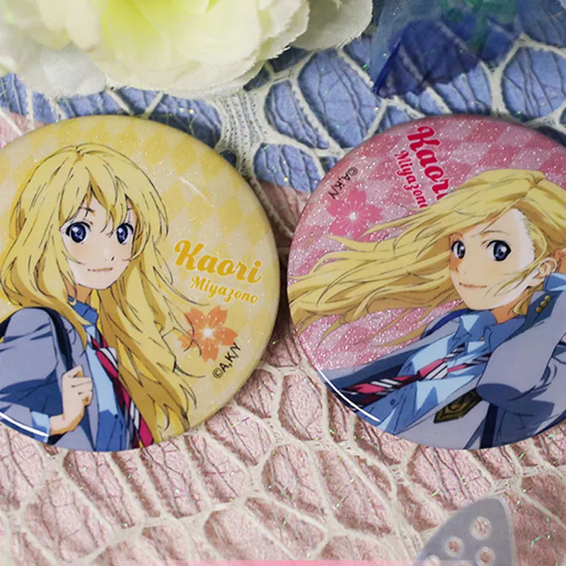 Xhdm Your Lie In April, Miyazono Kaori, Backpack Style, Violin Style Badges-2