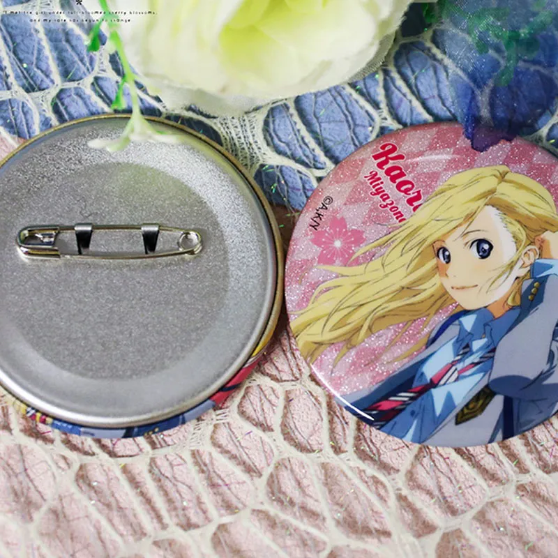 Xhdm Your Lie In April, Miyazono Kaori, Backpack Style, Violin Style Badges-3