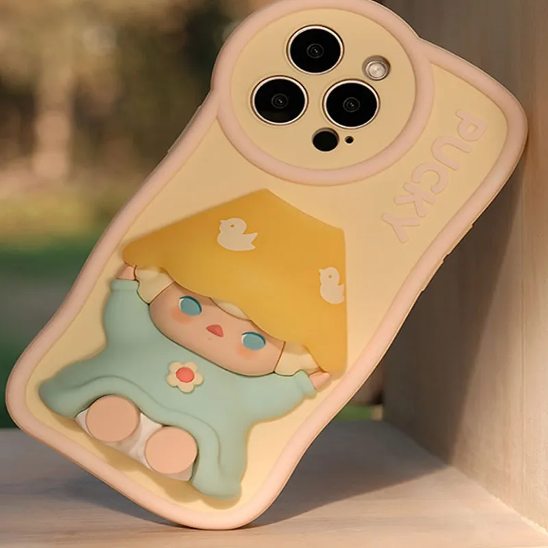 POP MART Pucky Elf Home Time Collection IPhone Phone Case IP Merch-1