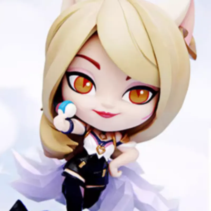 LEAGUE OF LEGENDS Game Skin Collection Ahri The Nine Tailed Fox Lol K/da Chibi Figures 12.5cm-5