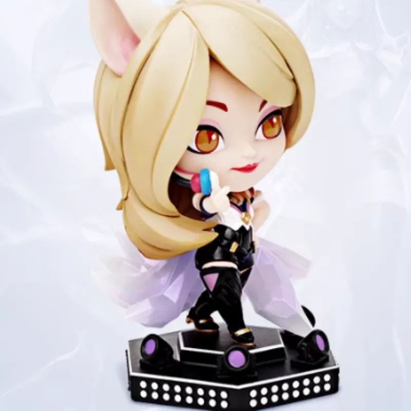 LEAGUE OF LEGENDS Game Skin Collection Ahri The Nine Tailed Fox Lol K/da Chibi Figures 12.5cm-4
