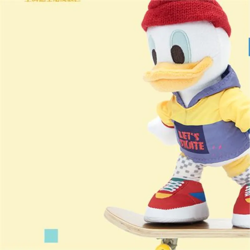 Disney 2024 Spring Mickey And Friends Collection Donald Duck With Frame Dolls Plush Doll 17cm Height-5