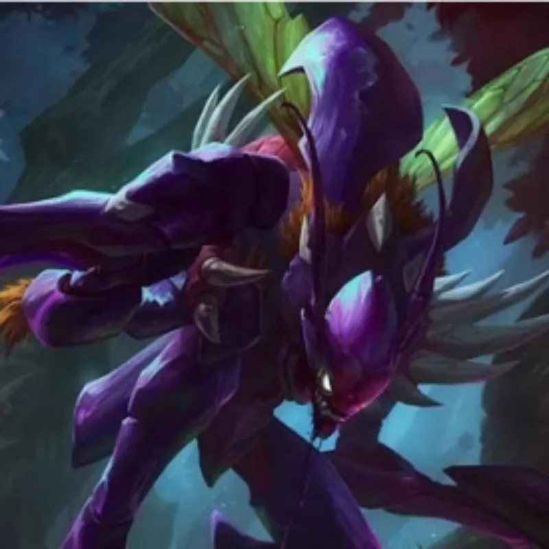 LEAGUE OF LEGENDS Kha'Zix The Voidreaver Kha'Zix The Kha'Zix Beetle Chibi Figures 10.4cm-3