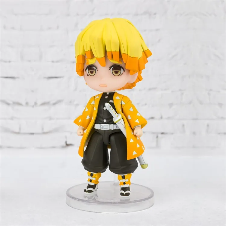 BANDAI Zenitsu Agatsuma Banda I Figuarts Mini Fm Demon Slayer  Kimetsu No Yaiba 9cm Scale Figures-2