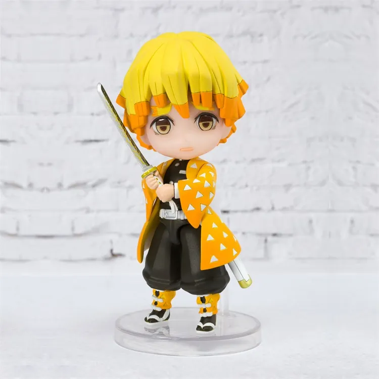 BANDAI Zenitsu Agatsuma Banda I Figuarts Mini Fm Demon Slayer  Kimetsu No Yaiba 9cm Scale Figures-1