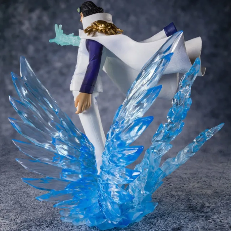 BANDAI Kuzan Cyan One Piece Figuarts ZERO Ultra Battle Marine Three Admirals Scale Figures 20cm-2