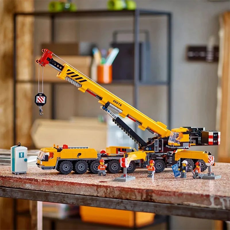 LEGO Yellow Mobile Construction Crane Building Blocks 60409-4