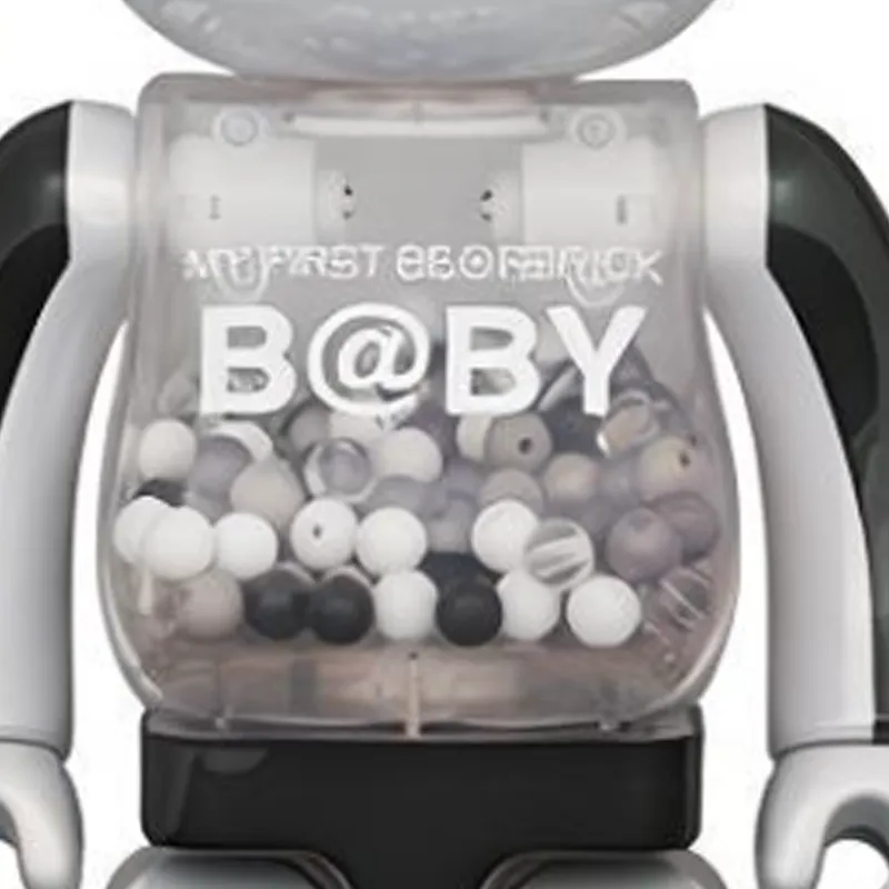 Bearbrick My First Baby Black & White Chrome Ver.-4