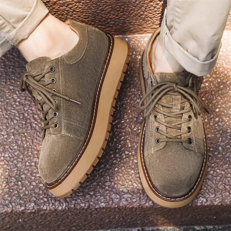 WEISHIBANGWEI Men's Casual Shoes Men Low Top-6