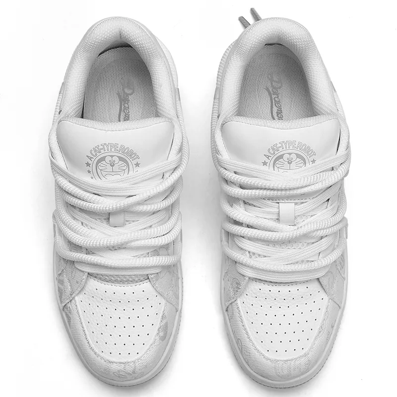 DoraemonA Box Limited Edition Puffy Shoes Low-Top Skateboard Shoes Unisex-419