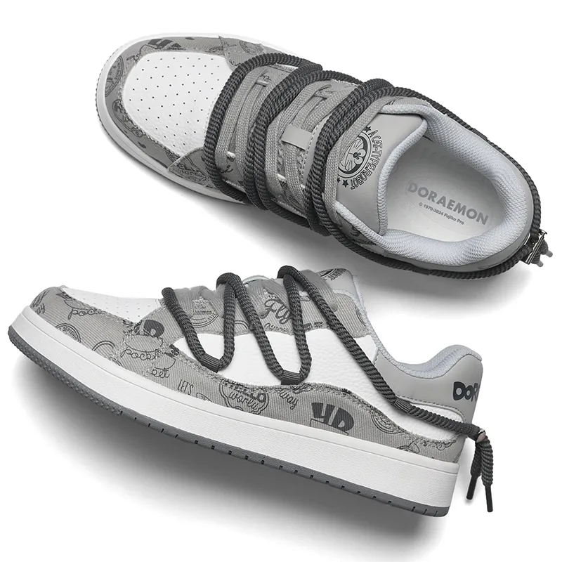 DoraemonA Box Limited Edition Puffy Shoes Low-Top Skateboard Shoes Unisex-392