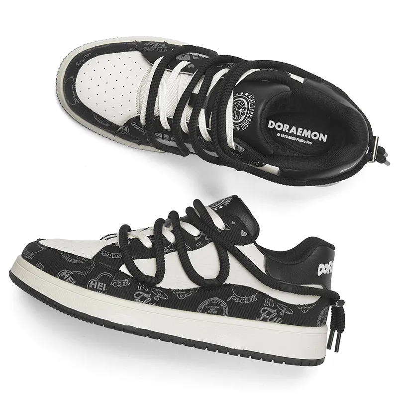 DoraemonA Box Limited Edition Puffy Shoes Low-Top Skateboard Shoes Unisex-378