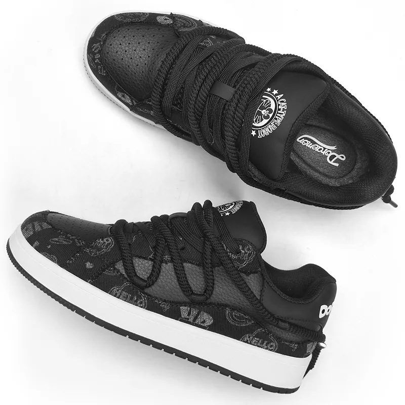 DoraemonA Box Limited Edition Puffy Shoes Low-Top Skateboard Shoes Unisex-371