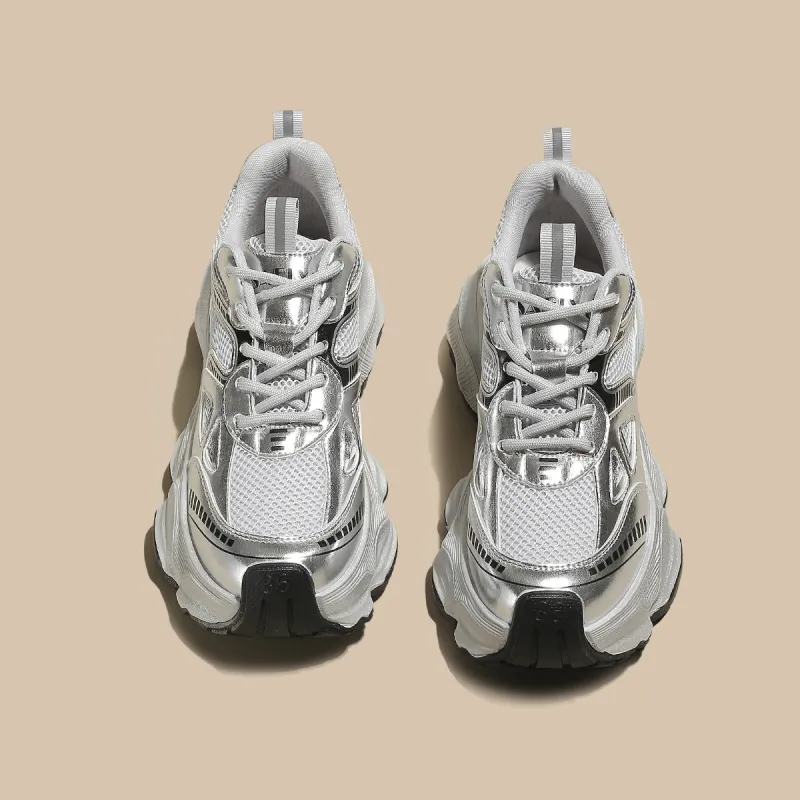 Safiya Low-Top Chunky Sneakers Women's Gunmetal-18