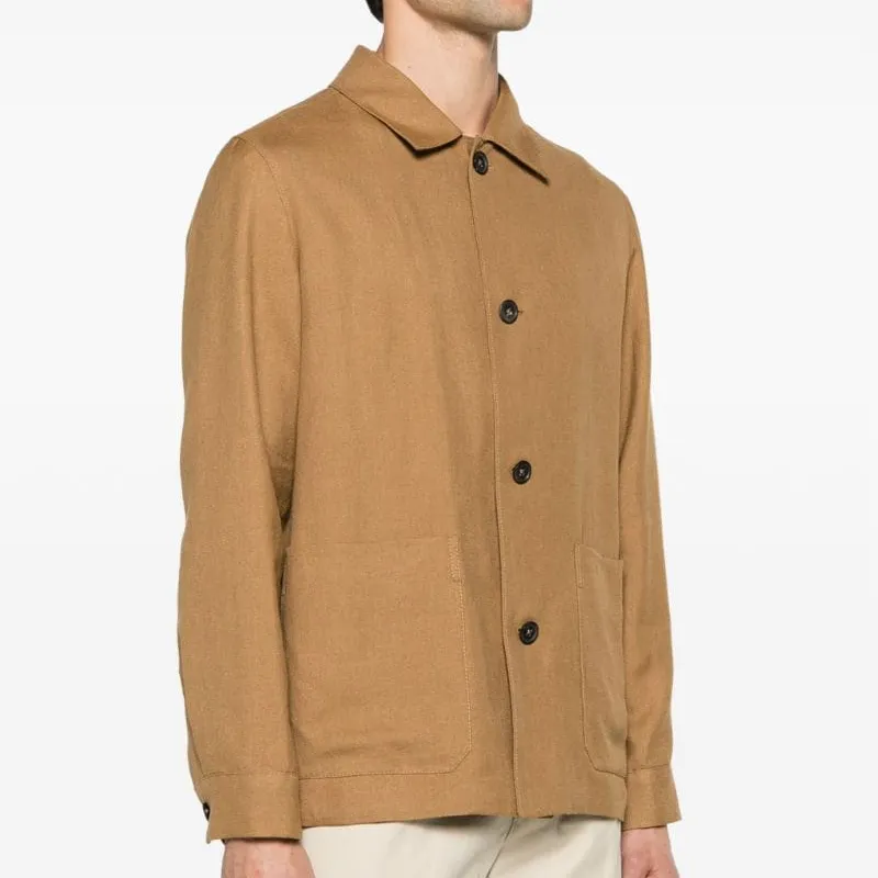Ermenegildo Zegna Long Sleeved Buttoned Shirt Jacket-4