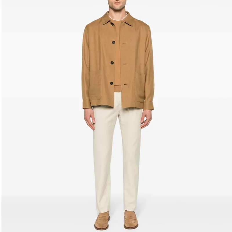 Ermenegildo Zegna Long Sleeved Buttoned Shirt Jacket-2