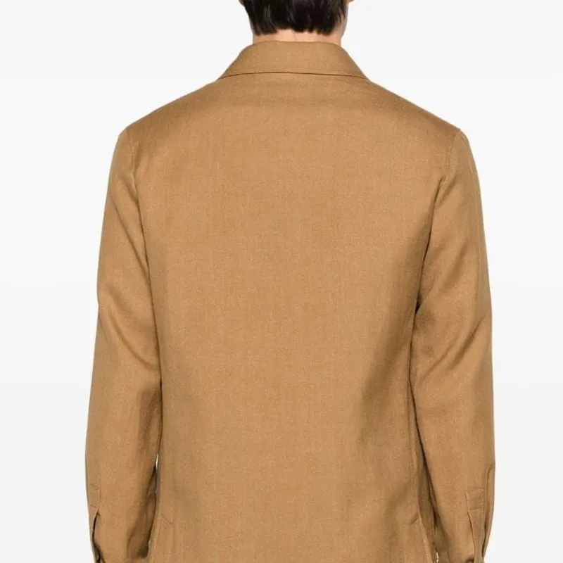 Ermenegildo Zegna Long Sleeved Buttoned Shirt Jacket-3