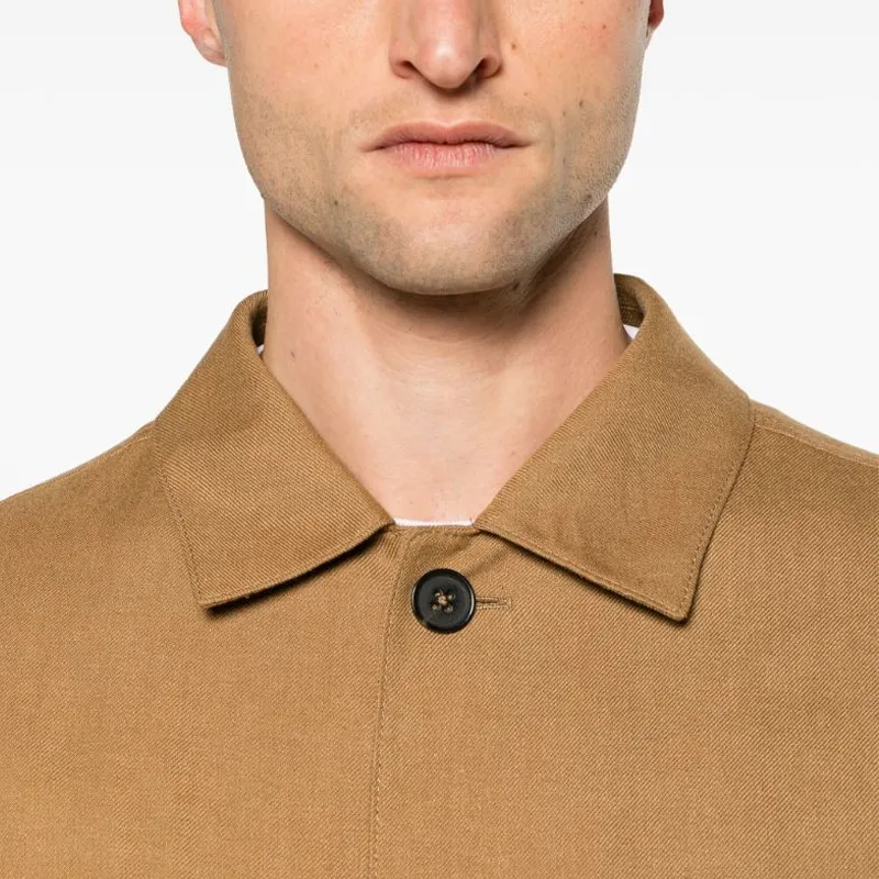 Ermenegildo Zegna Long Sleeved Buttoned Shirt Jacket-5
