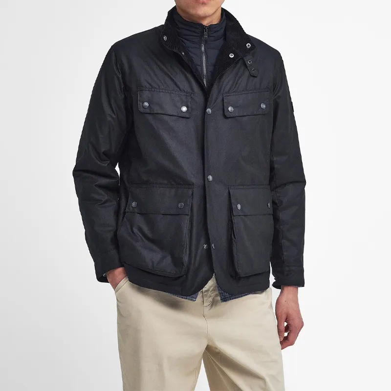 BARBOUR International Re-Duke Wax Zipped Jacket-1