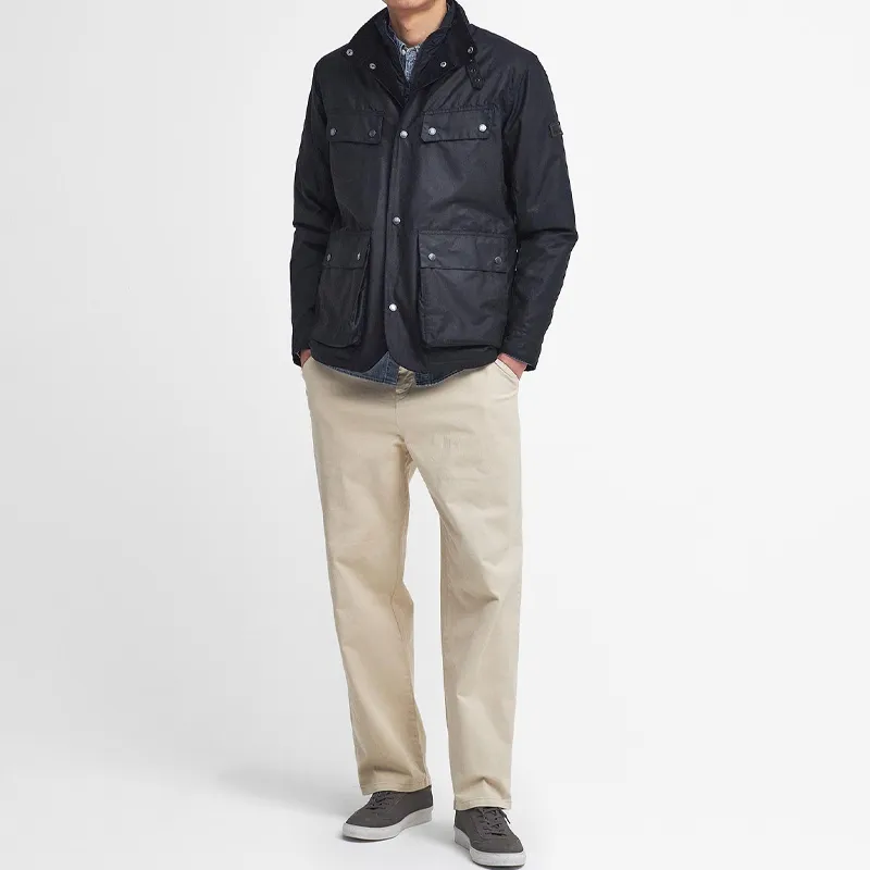 BARBOUR International Re-Duke Wax Zipped Jacket-3