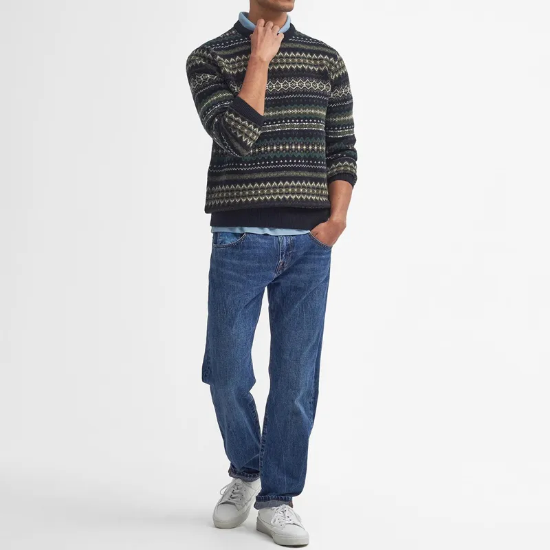 BARBOUR Sweater Men's Black Mud Gray Rock-1