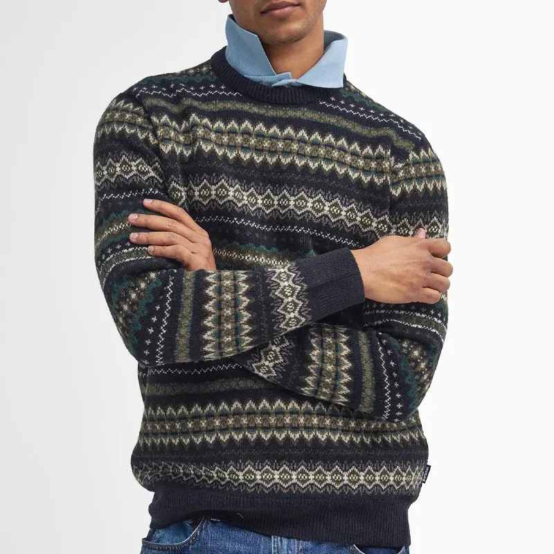 BARBOUR Sweater Men's Black Mud Gray Rock-4