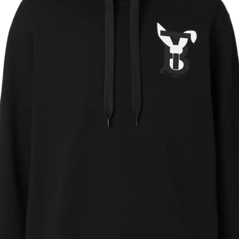 Burberry Rabbit Logo Print Cotton Hoodie-4
