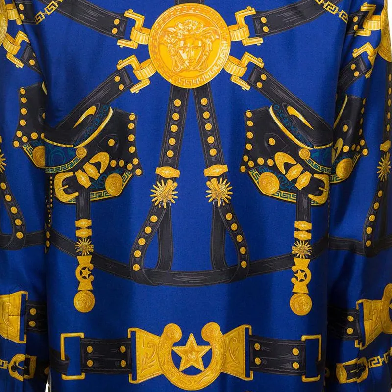 VERSACE Medusa Printed Harness Informal Shirt-6